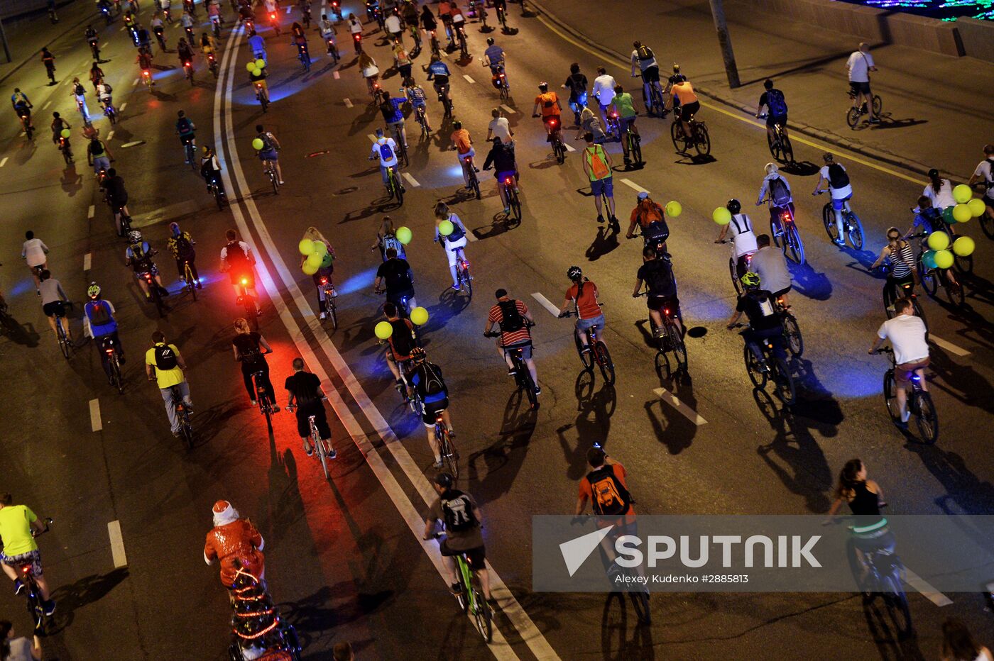 Night bike parade