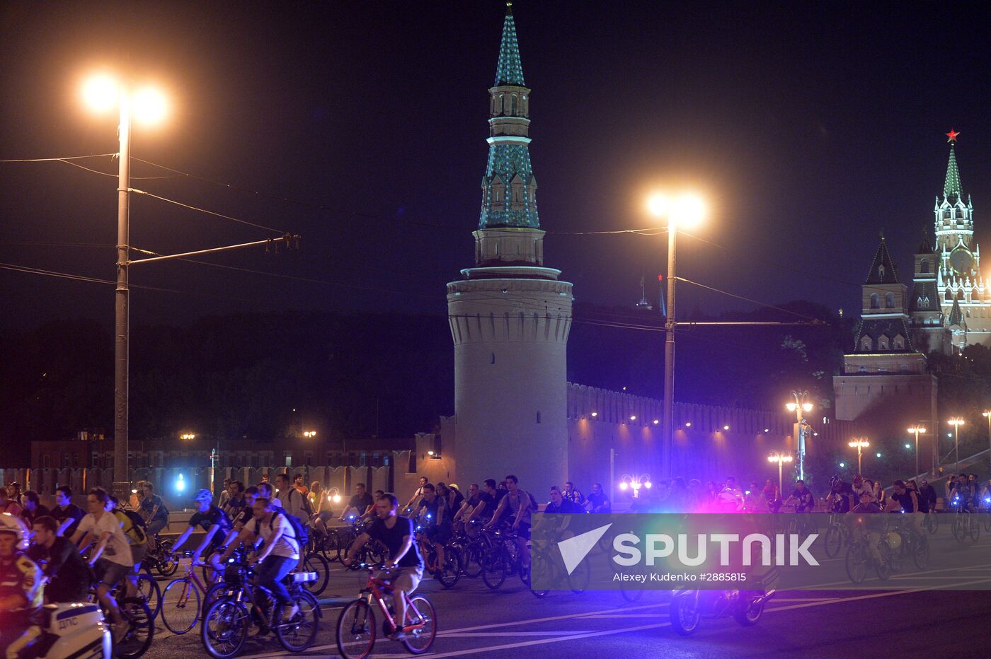 Night bike parade