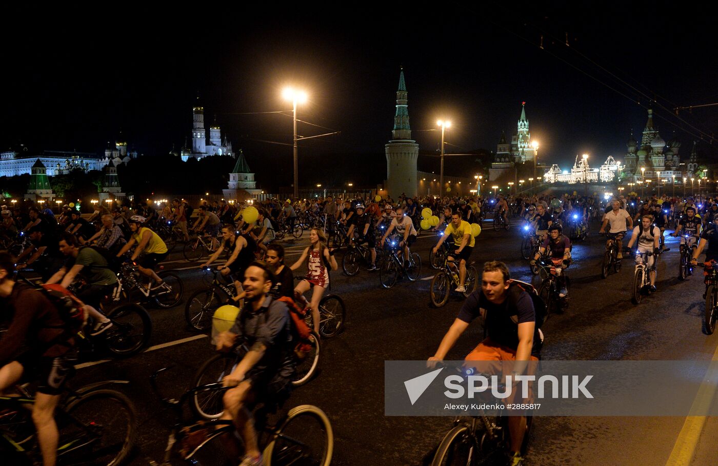 Night bike parade