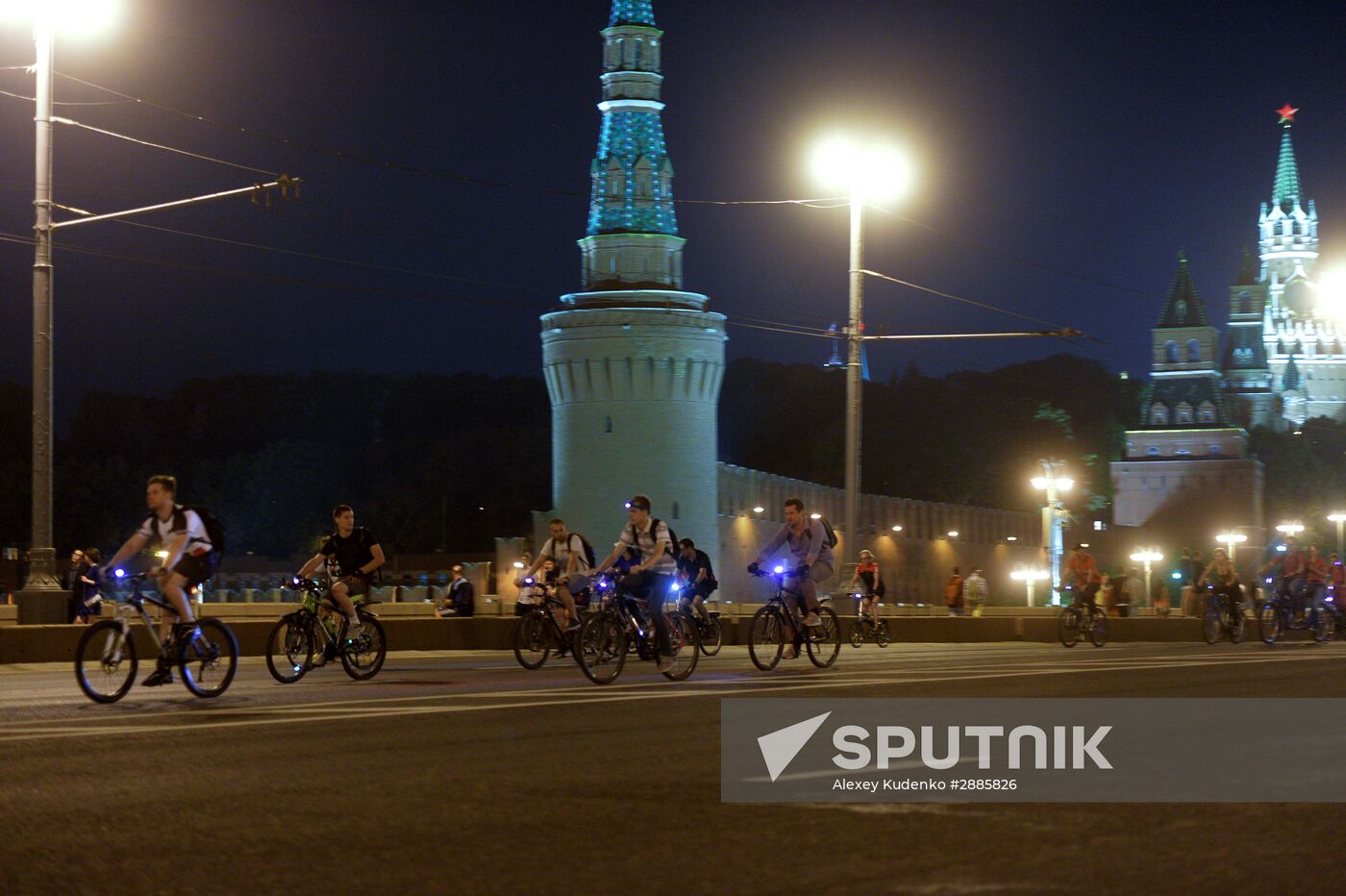 Night bike parade