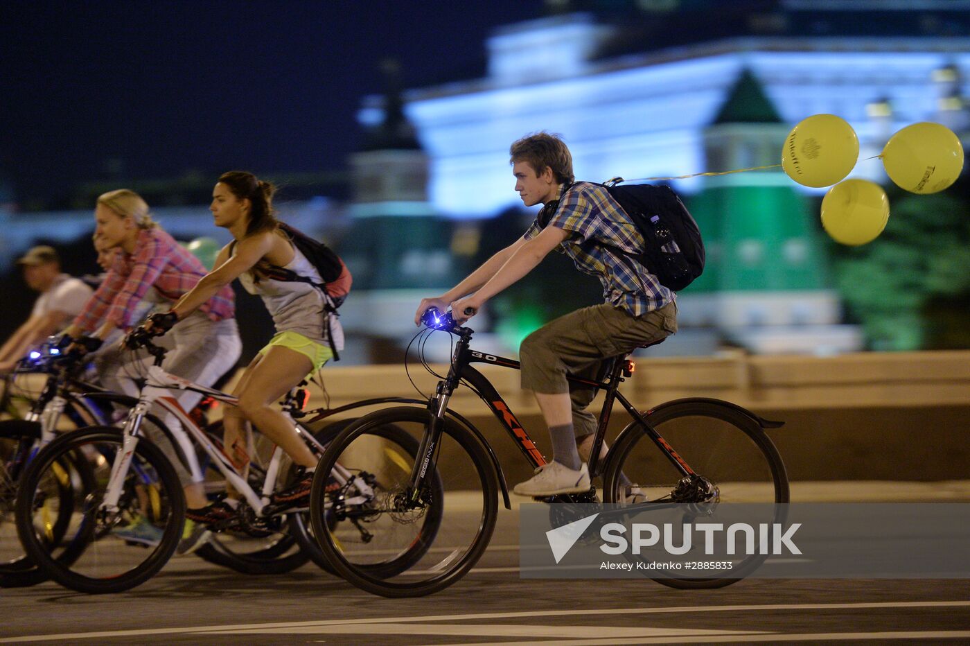 Night bike parade