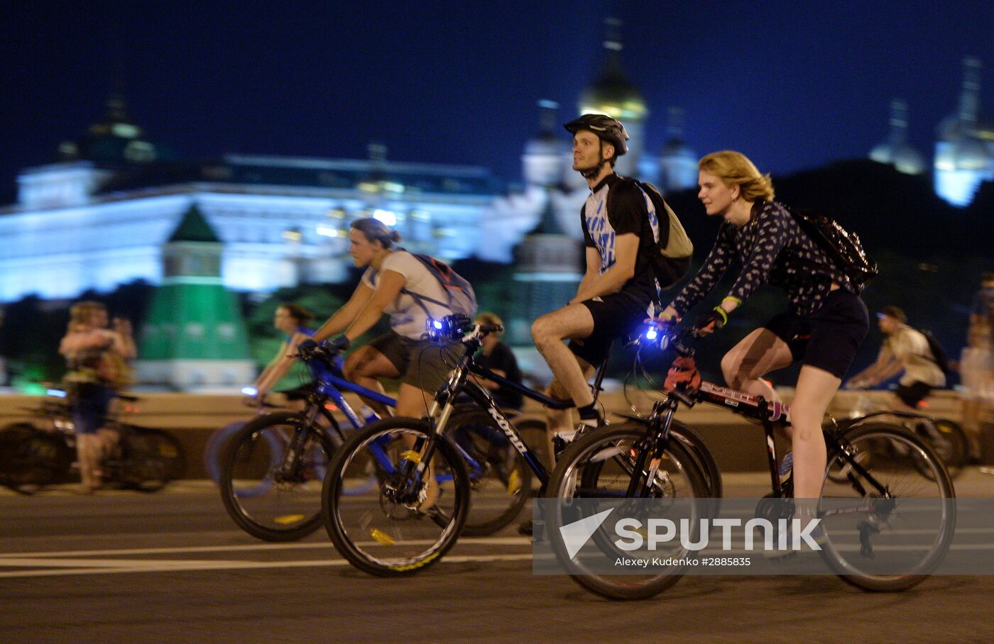 Night bike parade