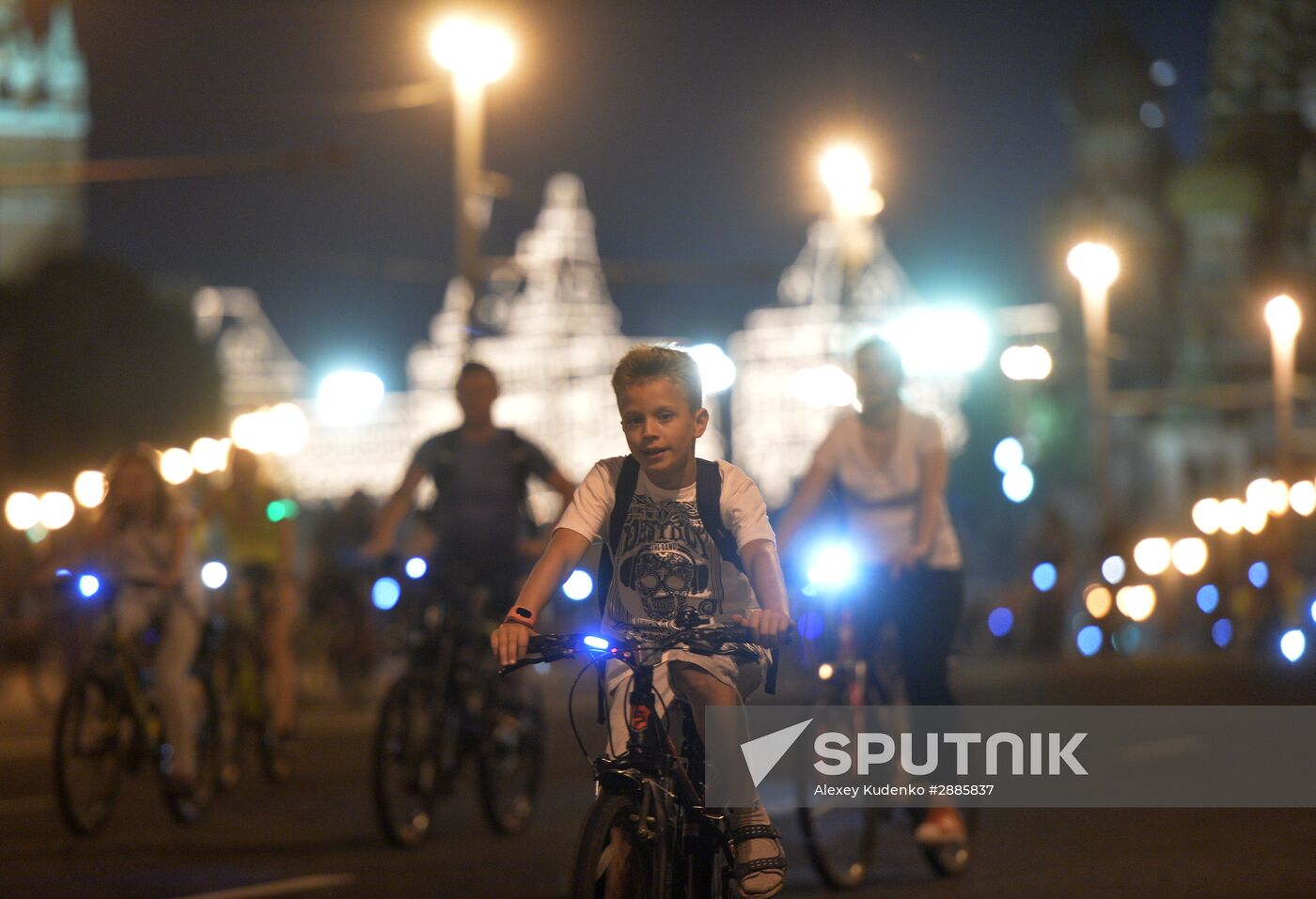Night bike parade