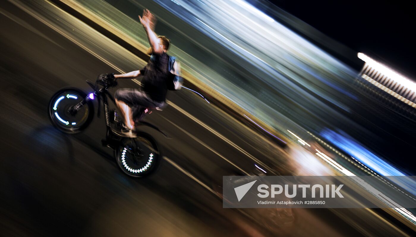 Night bike parade