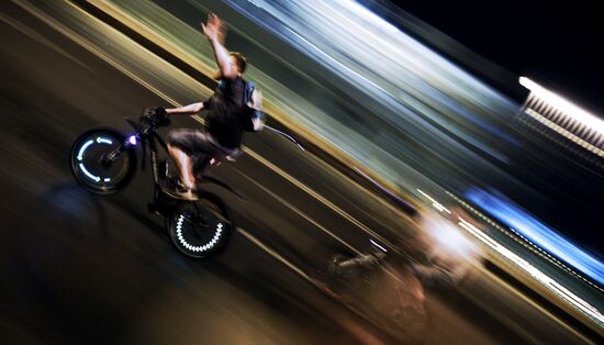 Night bike parade