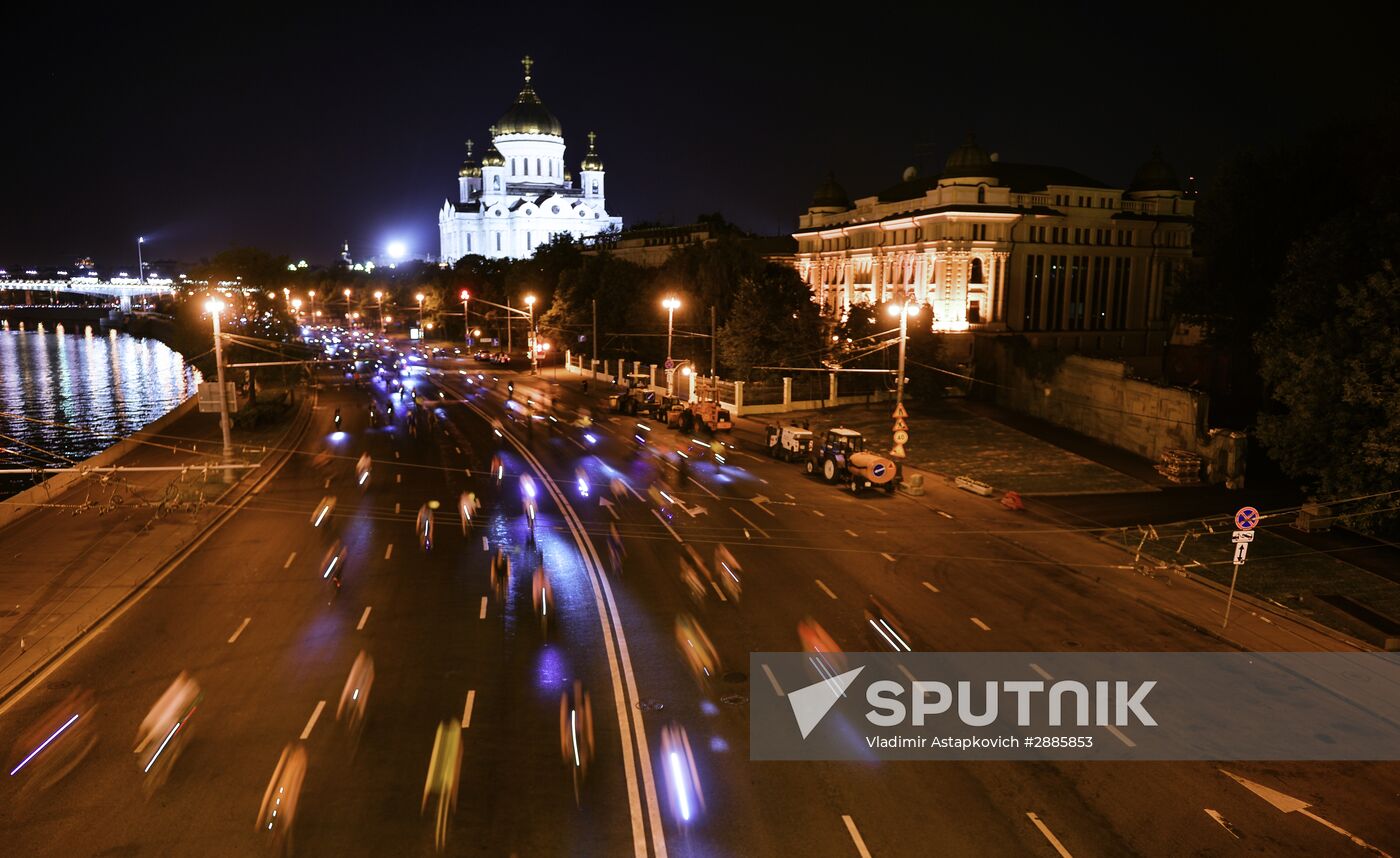 Night bike parade