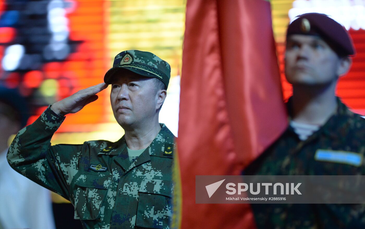 Opening of joint drills, Cooperation 2016 involving members of Russian National Guard Forces Command and Chinese People's Armed Police Force