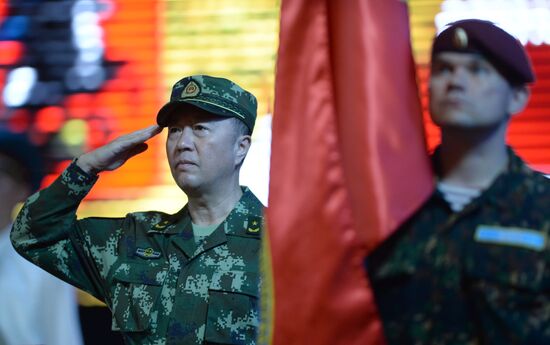 Opening of joint drills, Cooperation 2016 involving members of Russian National Guard Forces Command and Chinese People's Armed Police Force