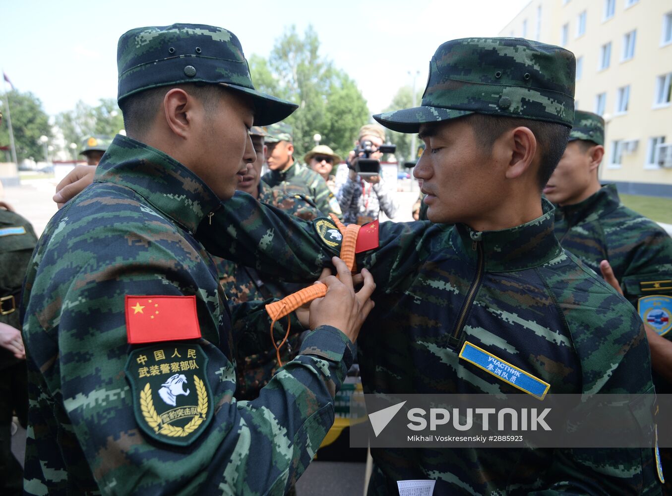 Opening of joint drills, Cooperation 2016 involving members of Russian National Guard Forces Command and Chinese People's Armed Police Force
