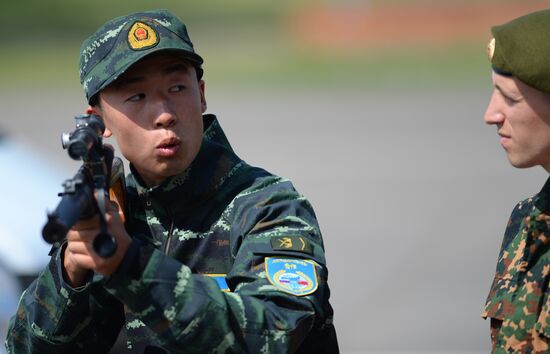 Opening of joint drills, Cooperation 2016 involving members of Russian National Guard Forces Command and Chinese People's Armed Police Force