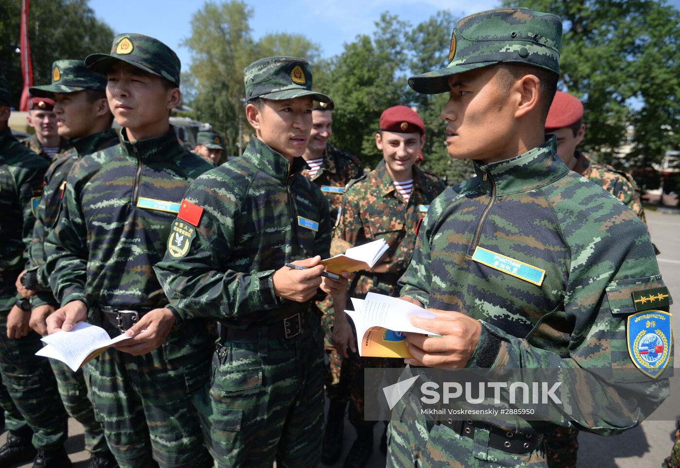 Opening of joint drills, Cooperation 2016 involving members of Russian National Guard Forces Command and Chinese People's Armed Police Force