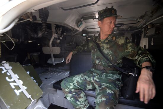 Opening of joint drills, Cooperation 2016 involving members of Russian National Guard Forces Command and Chinese People's Armed Police Force