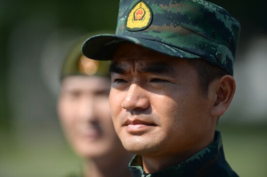 Opening of joint drills, Cooperation 2016 involving members of Russian National Guard Forces Command and Chinese People's Armed Police Force