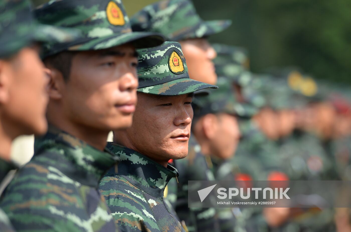 Opening of joint drills, Cooperation 2016 involving members of Russian National Guard Forces Command and Chinese People's Armed Police Force