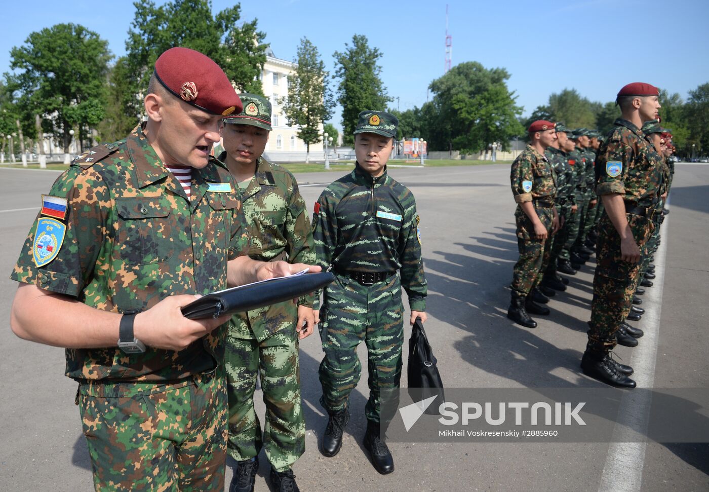 Opening of joint drills, Cooperation 2016 involving members of Russian National Guard Forces Command and Chinese People's Armed Police Force