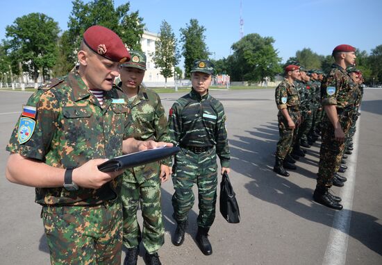 Opening of joint drills, Cooperation 2016 involving members of Russian National Guard Forces Command and Chinese People's Armed Police Force
