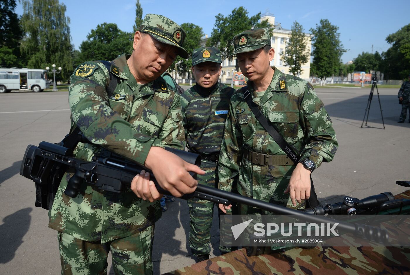 Opening of joint drills, Cooperation 2016 involving members of Russian National Guard Forces Command and Chinese People's Armed Police Force