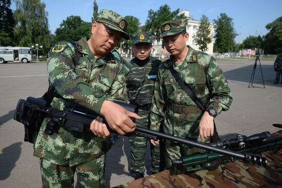 Opening of joint drills, Cooperation 2016 involving members of Russian National Guard Forces Command and Chinese People's Armed Police Force