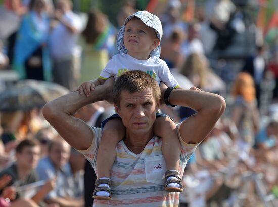 Military parade in honor of Independence Day of Republic of Belarus