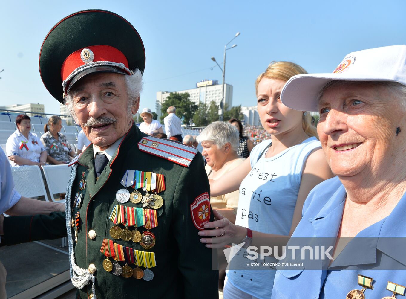 Military parade in honor of Independence Day of Republic of Belarus