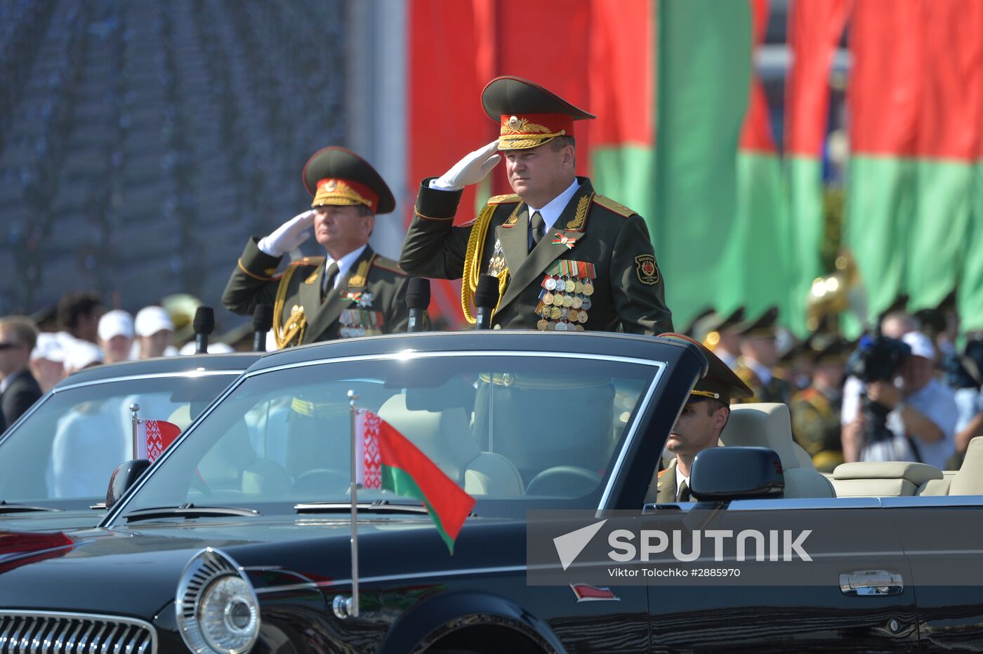 Military parade in honor of Independence Day of Republic of Belarus