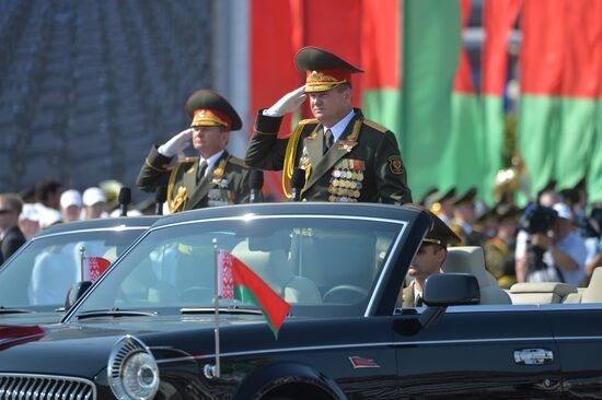 Military parade in honor of Independence Day of Republic of Belarus