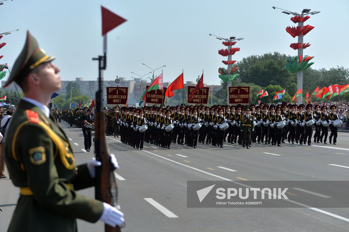 Military parade in honor of Independence Day of Republic of Belarus