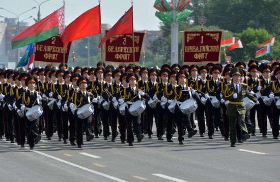 Military parade in honor of Independence Day of Republic of Belarus