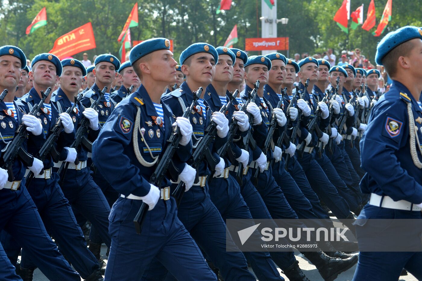 Military parade in honor of Independence Day of Republic of Belarus