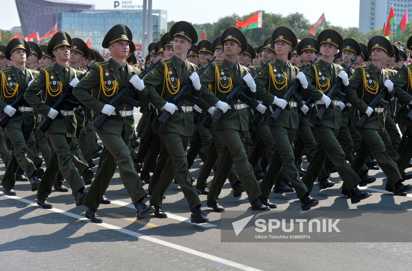 Military parade in honor of Independence Day of Republic of Belarus