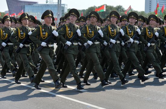 Military parade in honor of Independence Day of Republic of Belarus