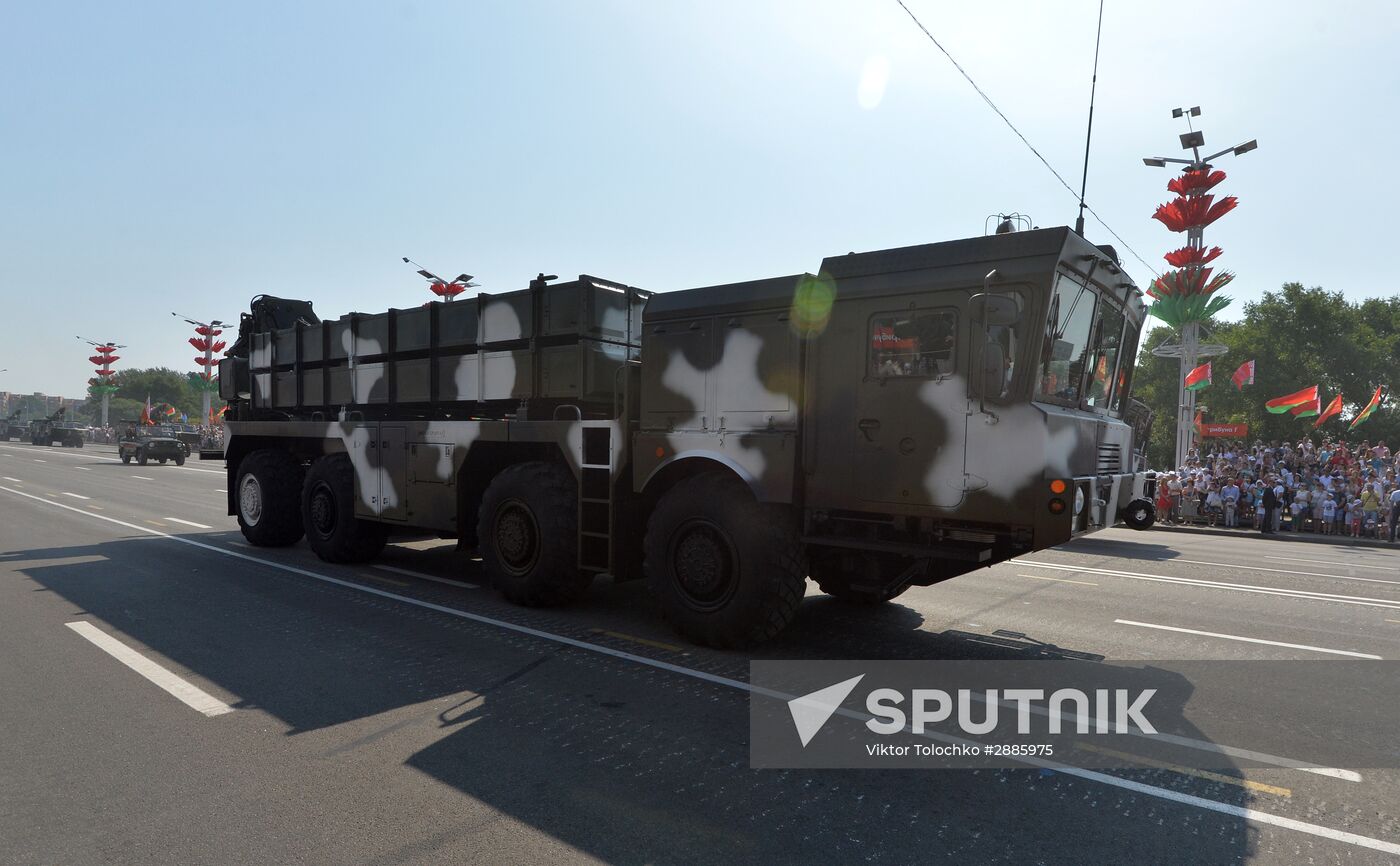 Military parade in honor of Independence Day of Republic of Belarus