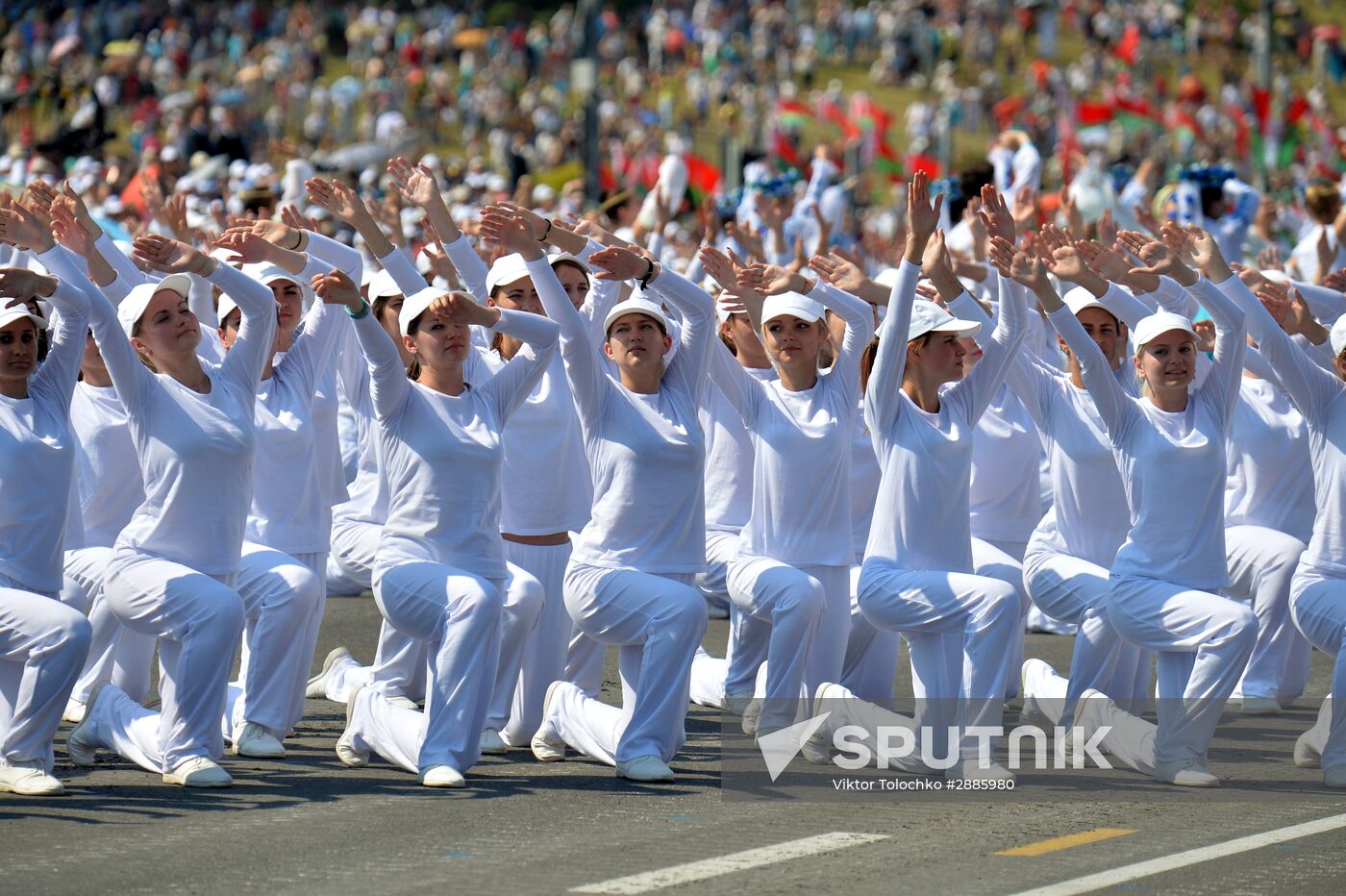 Military parade in honor of Independence Day of Republic of Belarus