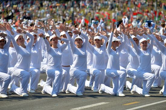 Military parade in honor of Independence Day of Republic of Belarus