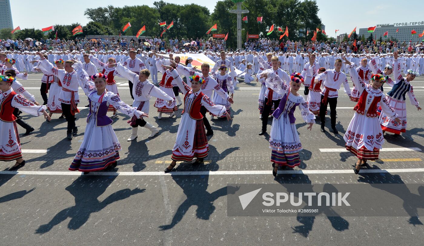 Military parade in honor of Independence Day of Republic of Belarus