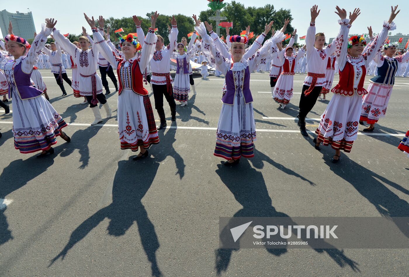 Military parade in honor of Independence Day of Republic of Belarus
