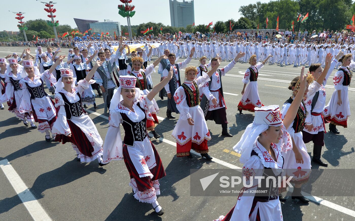 Military parade in honor of Independence Day of Republic of Belarus