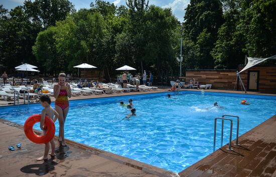 Beach holiday in Moscow