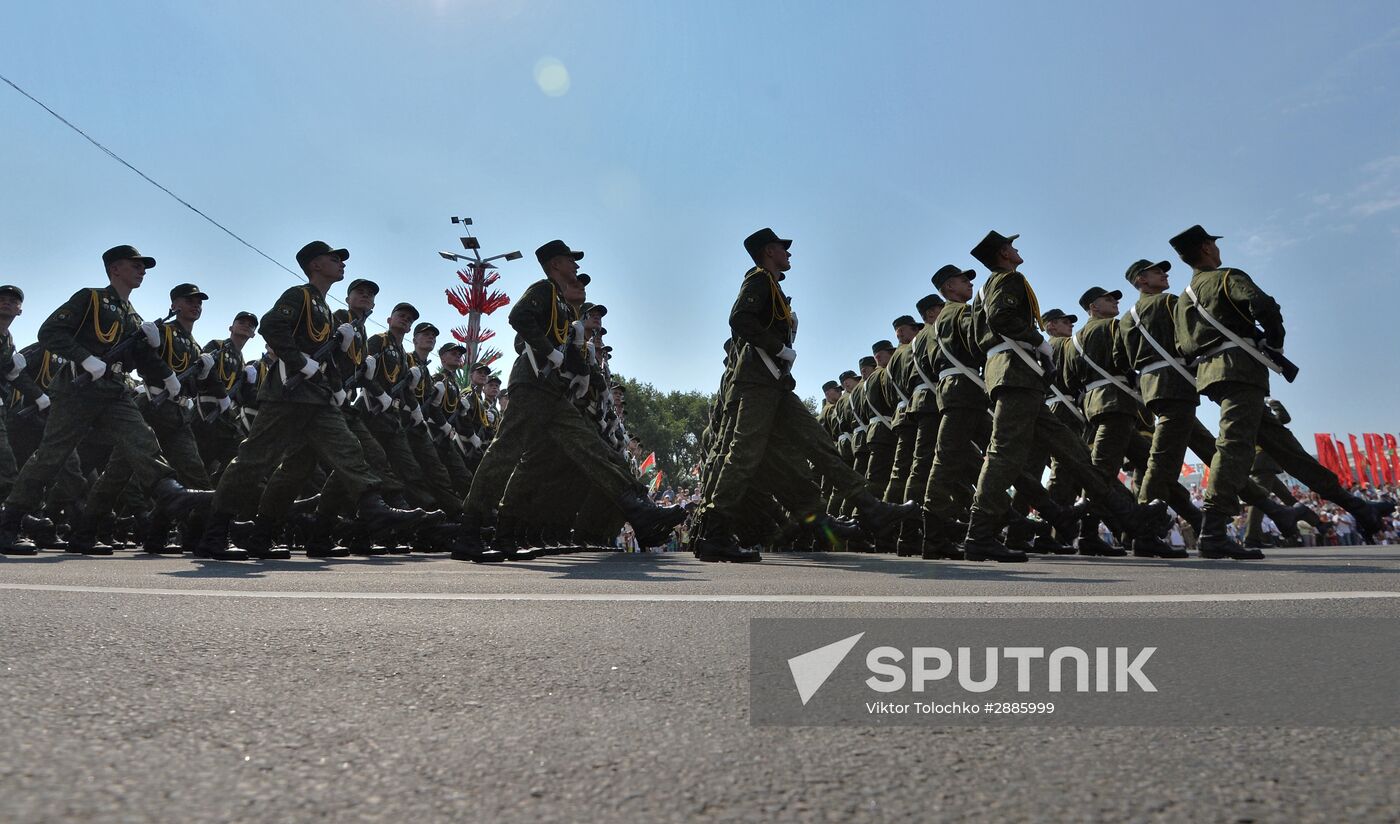 Military parade marking Independence Day in Belarus
