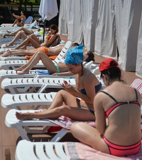 Beach holiday in Moscow