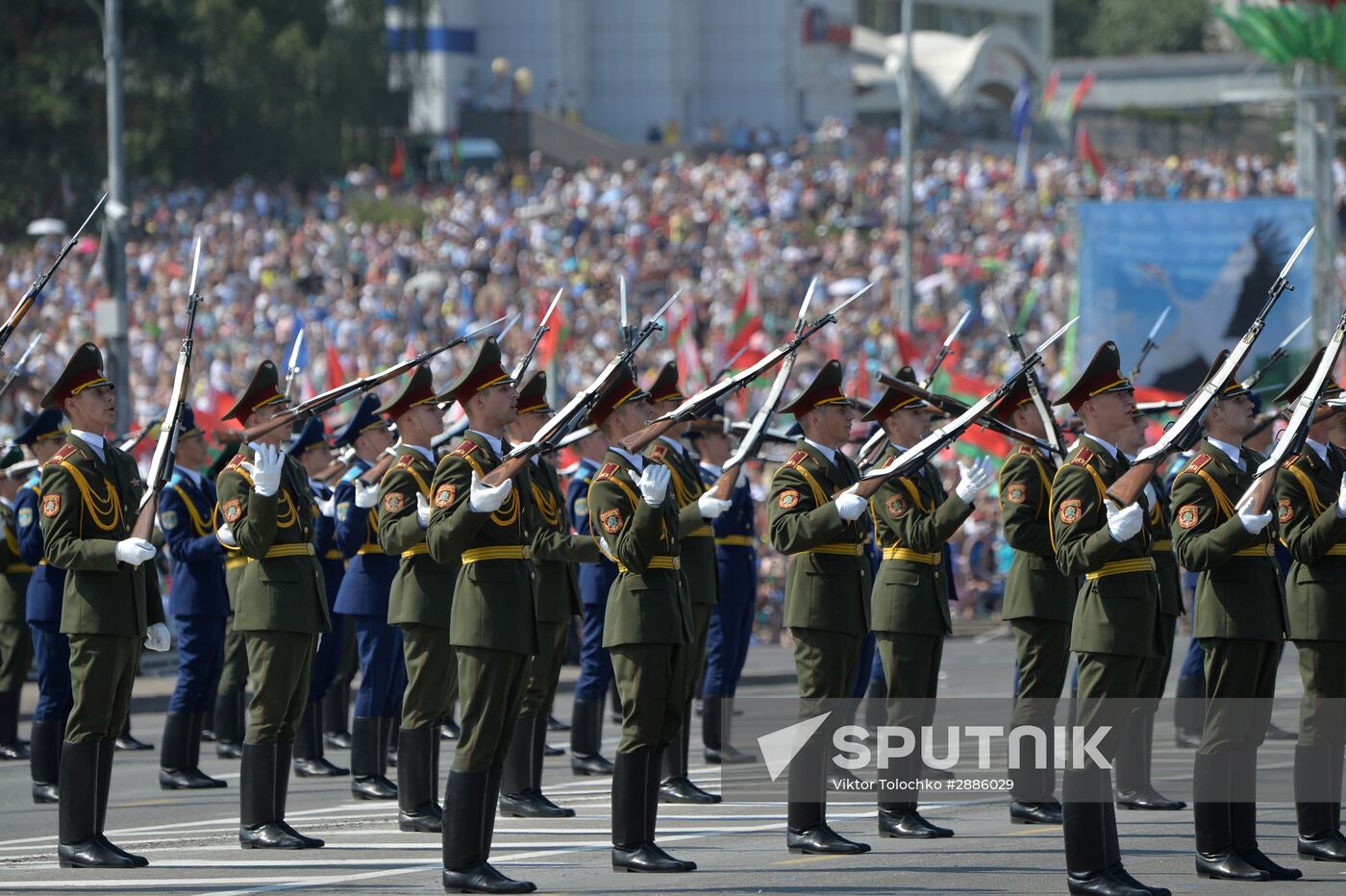Military parade marking Independence Day in Belarus