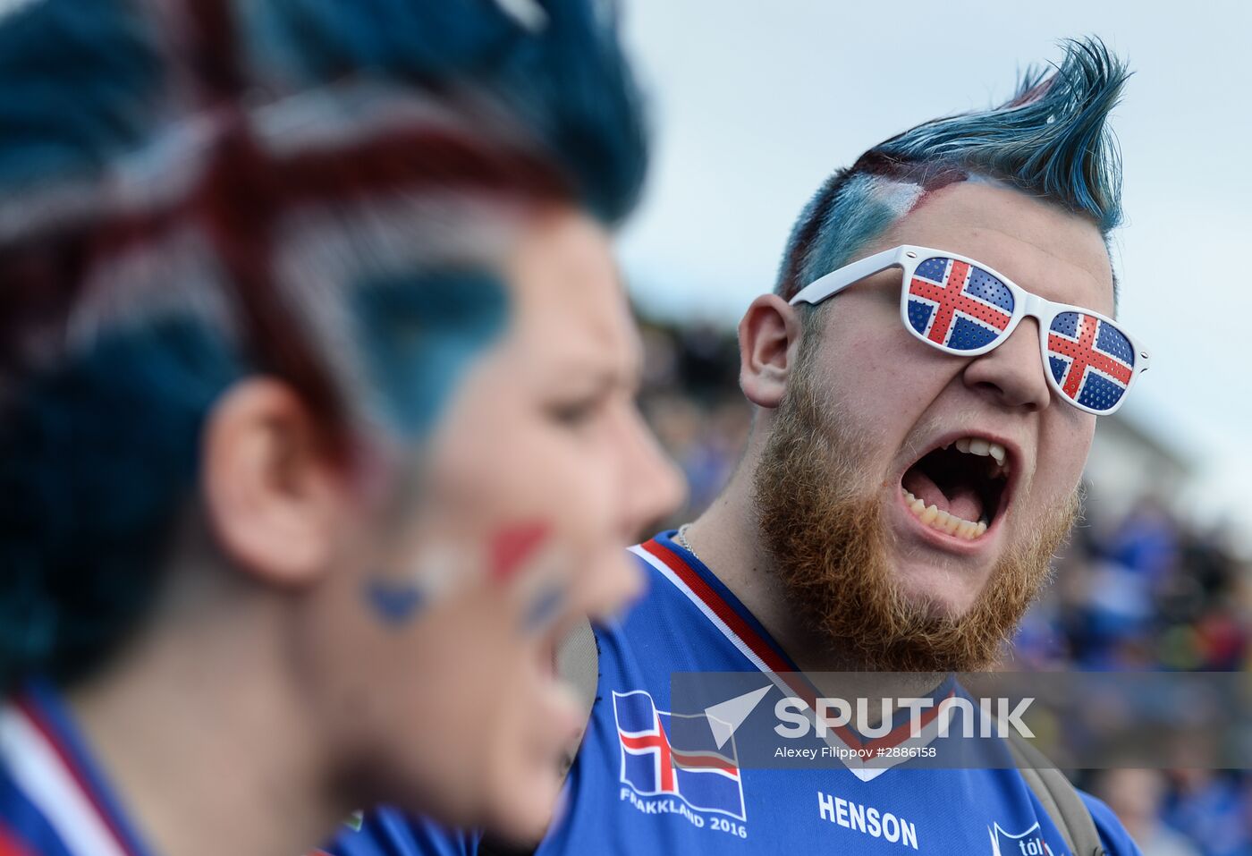 Watching Euro 2016 match France vs. Iceland in Reykjavik