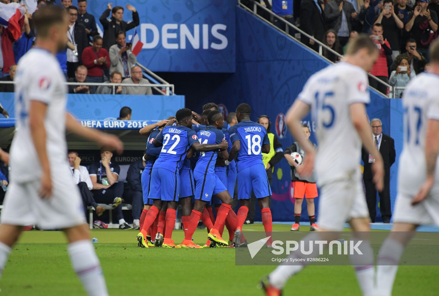 UEFA Euro 2016. France vs. Iceland