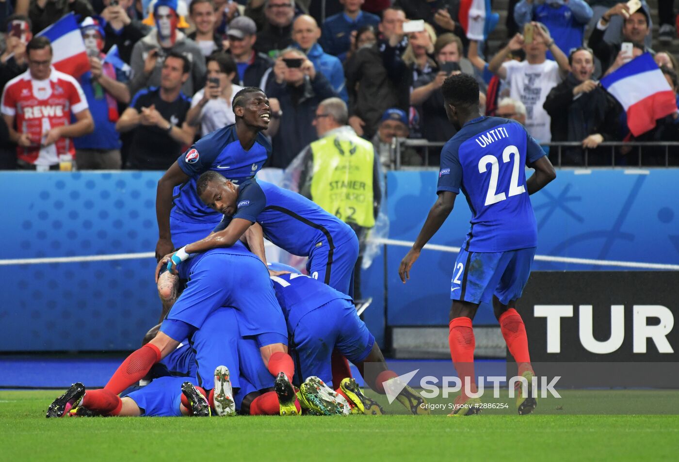 UEFA Euro 2016. France vs. Iceland