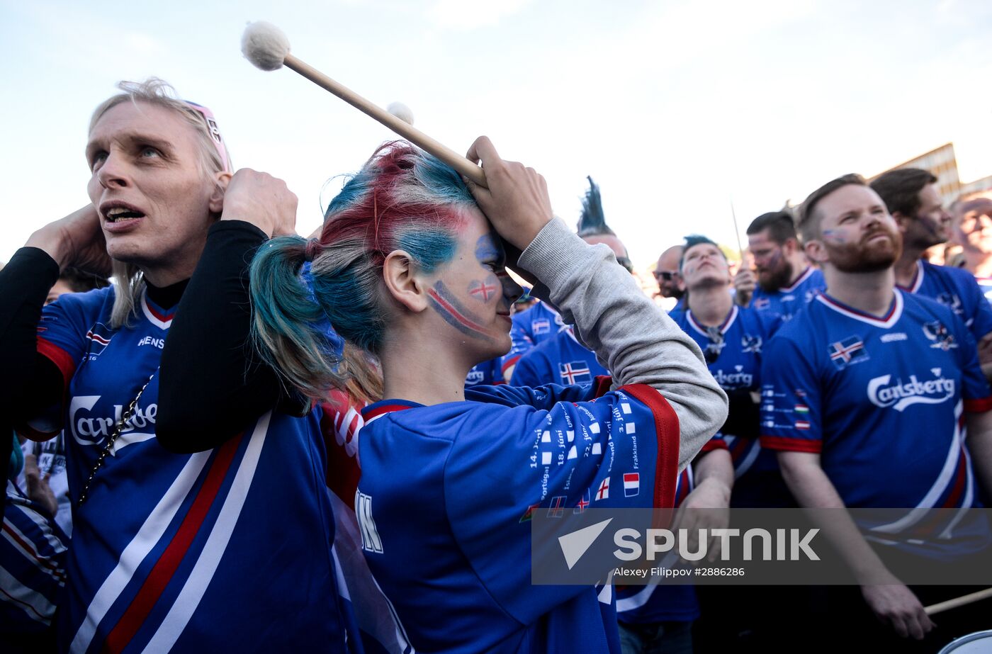 Watching Euro 2016 match France vs. Iceland in Reykjavik