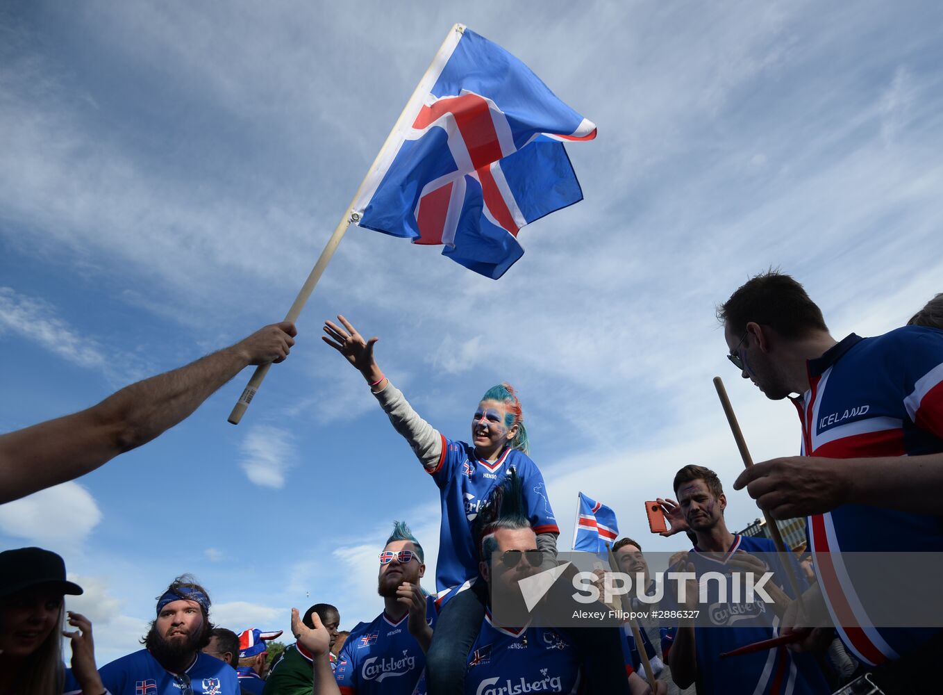 Watching Euro 2016 match France vs. Iceland in Reykjavik