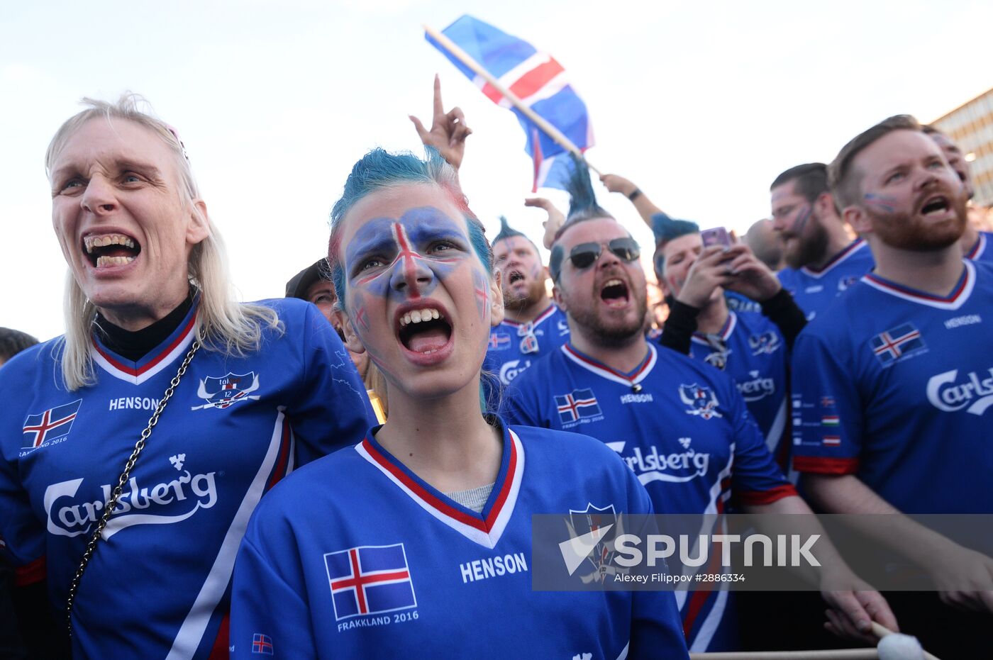 Watching Euro 2016 match France vs. Iceland in Reykjavik