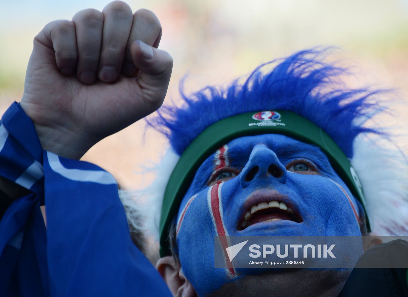 Watching Euro 2016 match France vs. Iceland in Reykjavik