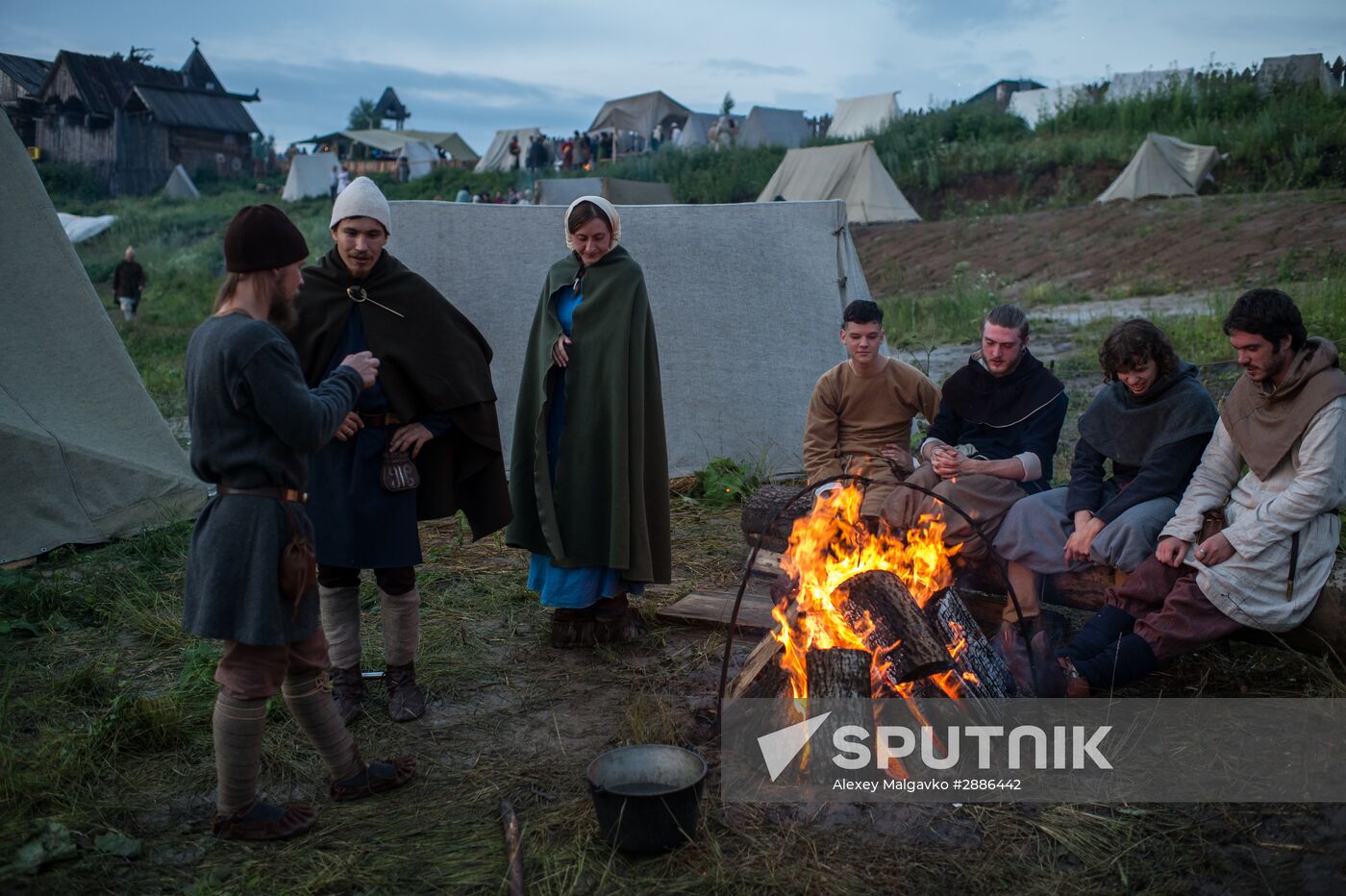 Abalakskoye Field reenactment festival in Omsk region