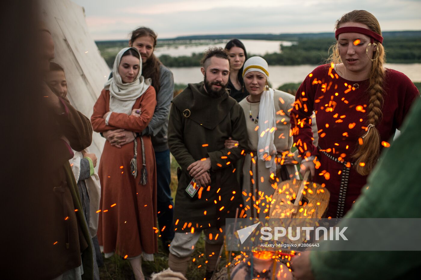 Abalakskoye Field reenactment festival in Omsk region